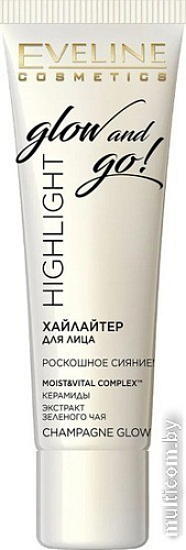 Хайлайтер жидкий Eveline Cosmetics Glow and Go! (champagne glow) 20 мл