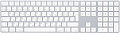 Клавиатура Apple Magic Keyboard с цифровой панелью MQ052RS/A