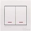 Выключатель Lezard Deriy 702-0202-112 (белый)