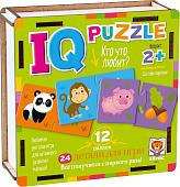 Мозаика/пазл Айрис-Пресс IQ деревянный. Кто что любит? 2+ 9785811282661