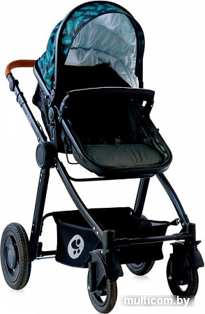 Универсальная коляска Lorelli Alexa 2020 (2 в 1, black leaves)
