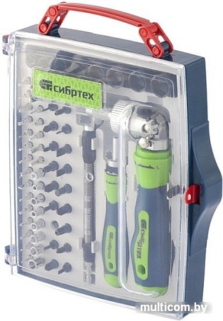 Отвертка с набором СибрТех 13363 (61 предмет)