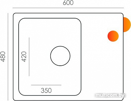 Кухонная мойка Quartz Bond 600 (дым)