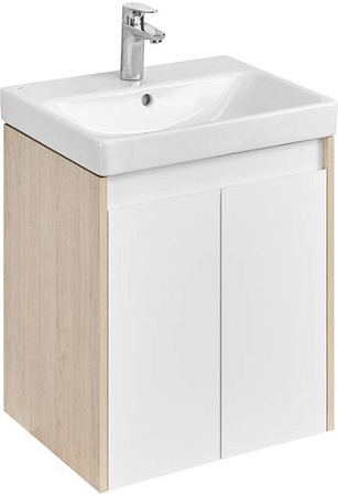 Акватон Тумба с умывальником Сканди Doors 55 1A2788K0SDB20 (белый/дуб верона)