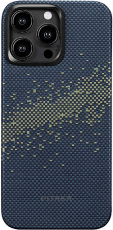 Чехол для телефона Pitaka MagEZ Case 4 для iPhone 15 Pro (milky way galaxy, синий)
