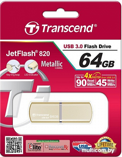 USB Flash Transcend JetFlash 820G 64GB (TS64GJF820G)