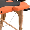 Массажный стол Atlas Sport складной 2-с деревянный 70 см (черно-оранжевый)