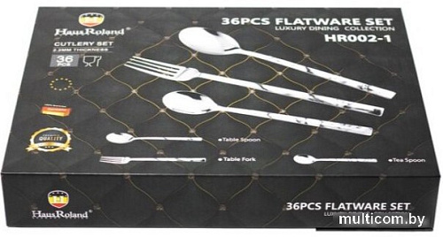 Набор столовых приборов Haus Roland HR002-1-36PC (коричневый)