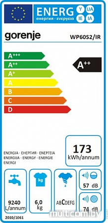 Стиральная машина Gorenje WP60S2/IR