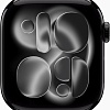 Умные часы Apple Watch Series 11 46 мм (алюминиевый корпус, черный/черный, спортивный силиконовый ремешок S/M)