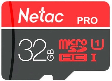 Карта памяти Netac microSDHC P500 Ultra 32GB