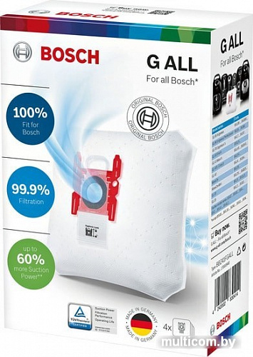 Комплект одноразовых мешков Bosch BBZ41FGALL (тип &quot;G ALL&quot;, 4 шт)