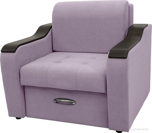 Кресло Сириус Лидер-3 НПБ 105x110 (Eva 13 велюр светло-фиолетовый)