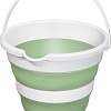 Ведро Эльфпласт Flexy 644 (белый/светло-зеленый)
