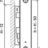 Стальной панельный радиатор Royal Thermo Compact C22-500-1100 (Bianco Traffico)