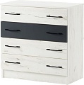 Комод Памир Беатрис К800 (крафт белый/антрацит)
