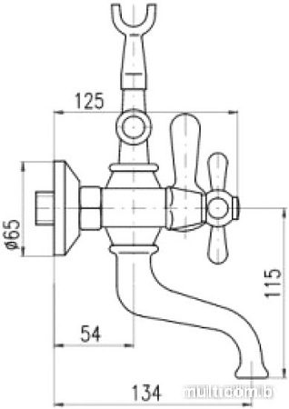 Смеситель Slezak RAV Морава Ретро MK159.5/2SM