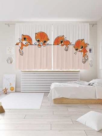 Комплект штор JoyArty Приключения котиков 1.45x1.8 м pox_15570_145x180 (2 шт)