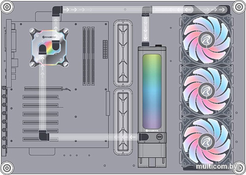 Модульная система жидкостного охлаждения Raijintek Scylla Pro CA360 0R10B00216