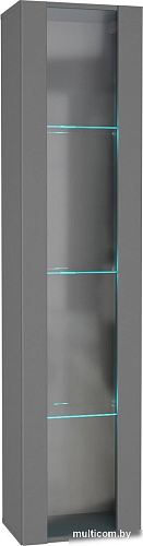 Шкаф-витрина НК-Мебель Point тип-41 71775205 (серый графит)