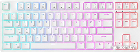 Клавиатура Royal Kludge RK87 RGB (белый, RK Red)