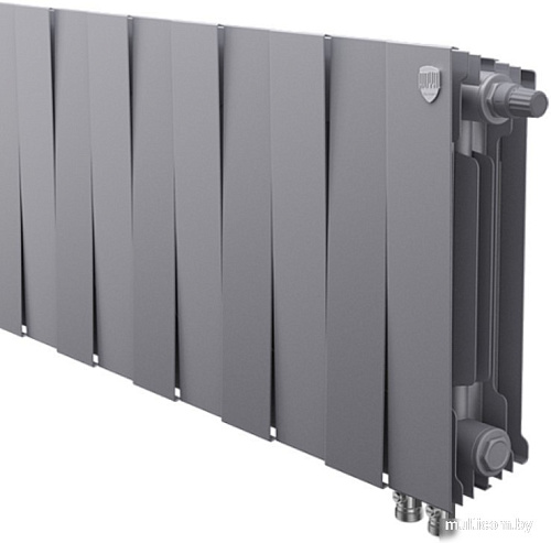 Биметаллический радиатор Royal Thermo PianoForte 300 VDR Silver Satin (10 секций)