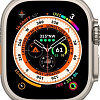 Профессиональные умные часы Apple Watch Ultra LTE 49 мм (титановый корпус, титановый/темно-зеленый, текстильный ремешок размера L)