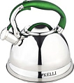 Чайник со свистком KELLI KL-4502 (зеленый)