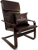 Интерьерное кресло Calviano Soft 1 (коричневый PU)