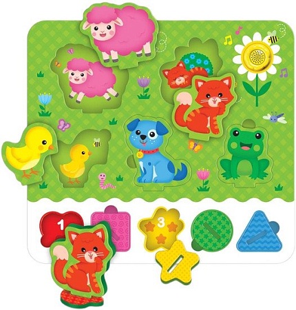 Сортер Азбукварик Забавные зверята 2899