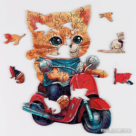 Пазл Treetobe Кот на мопеде 9888197