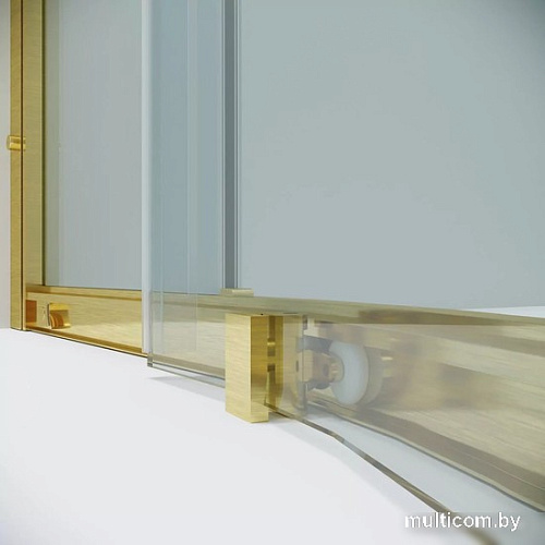 Душевой уголок Grossman Cosmo 100x100x195 301.K33.02.1010.32.00 (золото сатин/прозрачное стекло)