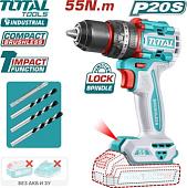 Ударная дрель-шуруповерт Total TIDLI205581 (без АКБ)