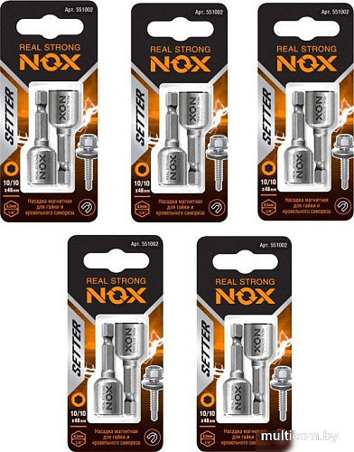 Ключ торцевой Nox 10х48 551002.21 (5x2 шт)