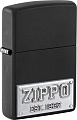 Зажигалка Zippo License Plate Black Matte 48689