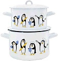 Набор кастрюль Эстет Пингвины ЭТ-72339