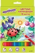 Набор цветных карандашей Юнландия В гостях у букашек 181379 (18 цв)