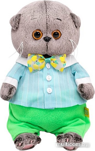Классическая игрушка BUDI BASA Collection Басик Baby в костюмчике с галстуком-бабочкой BB-128