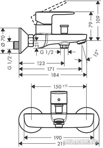 Смеситель Hansgrohe Vernis 71440670