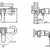 Однорычажный смеситель Bravat Fit F9135188CP-01 (FT1980)