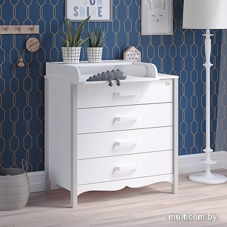 Комод Атон Мебель Felix (белый/кашемир)