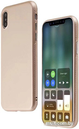 Чехол для телефона Case Deep Matte v.2 для Apple iPhone X (золотистый)