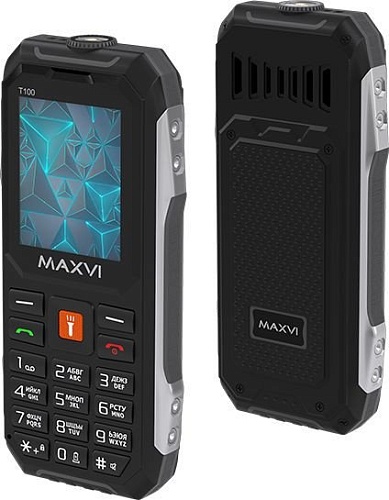 Кнопочный телефон Maxvi T100 (черный)