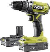 Ударный шуруповерт Ryobi R18PD2-220S 5133004459 (с 2-мя АКБ, сумка)