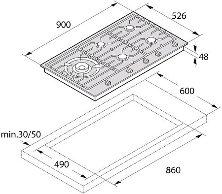 Варочная панель ASKO HG1986SB