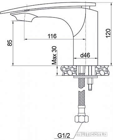 Смеситель Raiber Dunis R1201