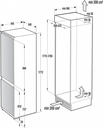 Холодильник Gorenje NRKI4181A1