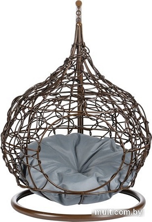 Подвесное кресло BiGarden кокон из искусственного ротанга (коричневый)