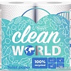 Туалетная бумага Sipto Clean World двухслойная (4 рулона)