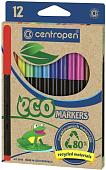 Фломастеры Centropen Eco Markers 725601201 (12 цветов)